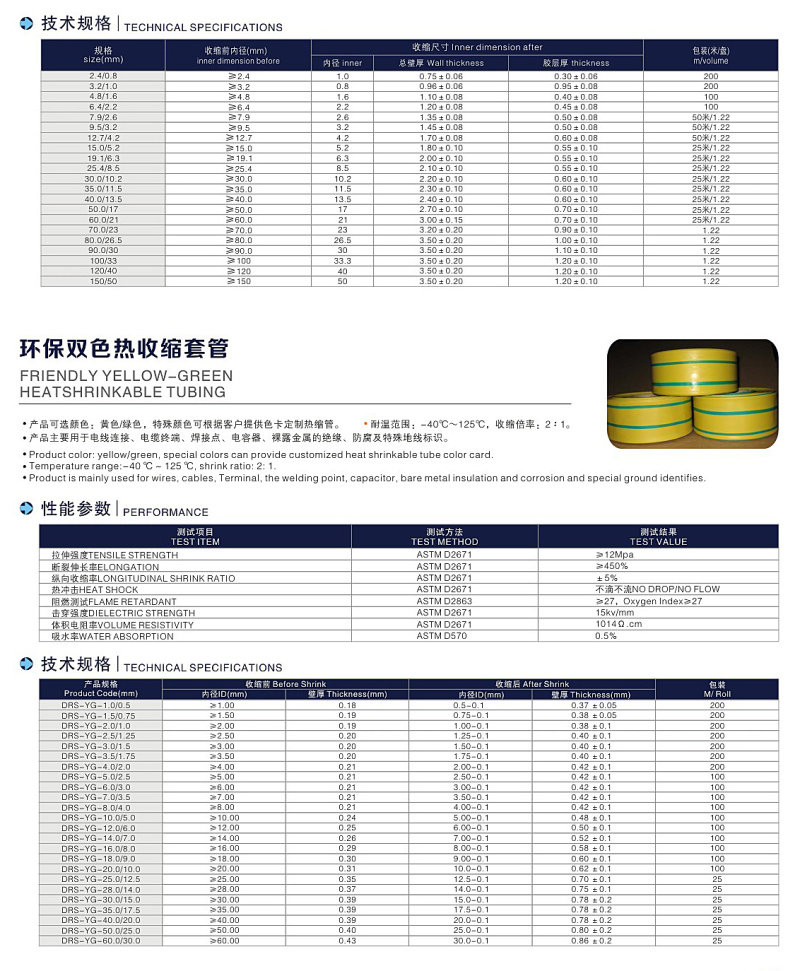 雙色熱縮管